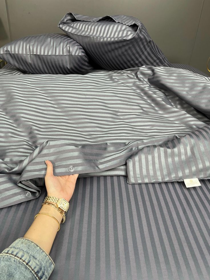 طقم ملايه قطن استرايب